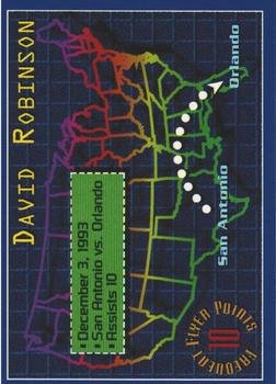 1993-94 Stadium Club - Frequent Flyer Points #2 David Robinson Front