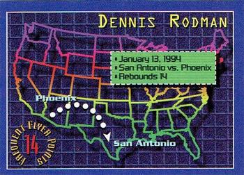 1993-94 Stadium Club - Frequent Flyer Points #4 Dennis Rodman Front