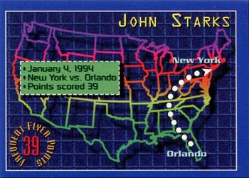 1993-94 Stadium Club - Frequent Flyer Points #3 John Starks Front