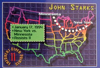 1993-94 Stadium Club - Frequent Flyer Points #5 John Starks Front