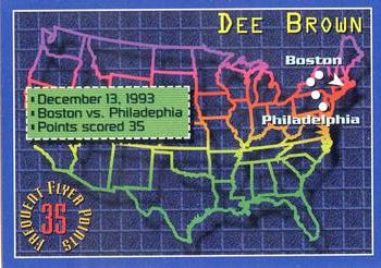 1993-94 Stadium Club - Frequent Flyer Points #1 Dee Brown Front