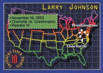 1993-94 Stadium Club - Frequent Flyer Points #1 Larry Johnson Front