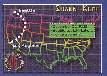 1993-94 Stadium Club - Frequent Flyer Points #3 Shawn Kemp Front