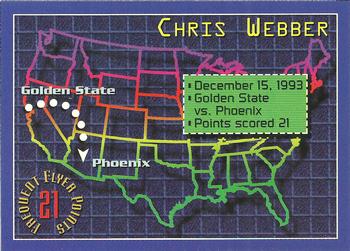 1993-94 Stadium Club - Frequent Flyer Points #2 Chris Webber Front