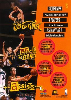 1993-94 Stadium Club - Members Only #5 Detlef Schrempf Back
