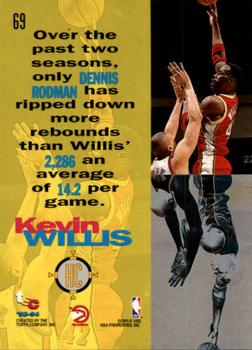 1993-94 Stadium Club - Members Only #69 Kevin Willis Back