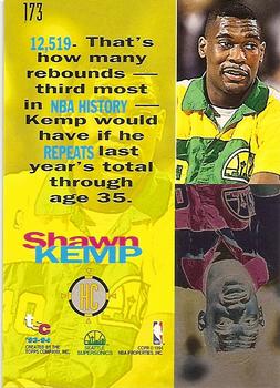 1993-94 Stadium Club - Super Teams Division Winners #173 Shawn Kemp Back