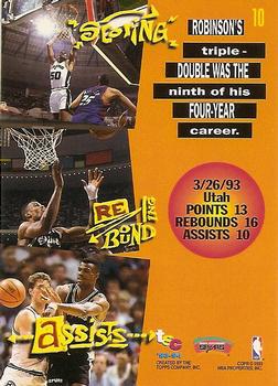 1993-94 Stadium Club - 1994 NBA Finals Super Teams Exchange #10 David Robinson Back