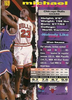 1993-94 Stadium Club - 1994 NBA Finals Super Teams Exchange #169 Michael Jordan Back