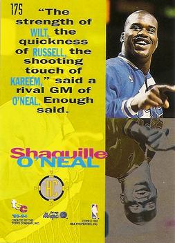 1993-94 Stadium Club - 1994 NBA Finals Super Teams Exchange #175 Shaquille O'Neal Back