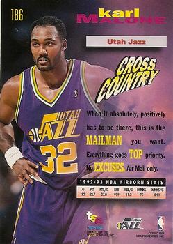 1993-94 Stadium Club - 1994 NBA Finals Super Teams Exchange #186 Karl Malone Back