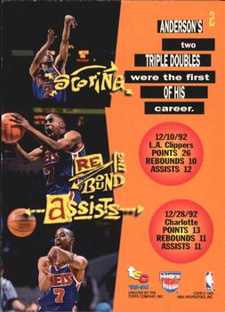1993-94 Stadium Club - 1994 NBA Finals Super Teams Exchange #2 Kenny Anderson Back
