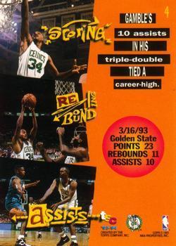 1993-94 Stadium Club - 1994 NBA Finals Super Teams Exchange #4 Kevin Gamble Back
