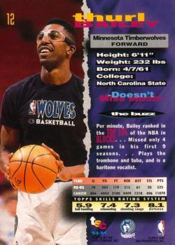 1993-94 Stadium Club - 1994 NBA Finals Super Teams Exchange #12 Thurl Bailey Back