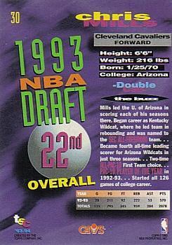 1993-94 Stadium Club - 1994 NBA Finals Super Teams Exchange #30 Chris Mills Back