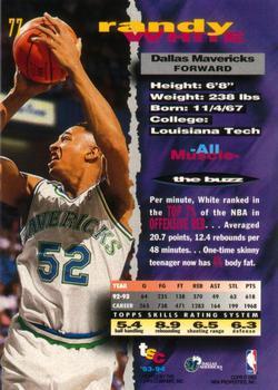1993-94 Stadium Club - 1994 NBA Finals Super Teams Exchange #77 Randy White Back