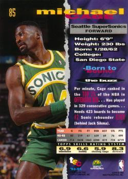 1993-94 Stadium Club - 1994 NBA Finals Super Teams Exchange #85 Michael Cage Back