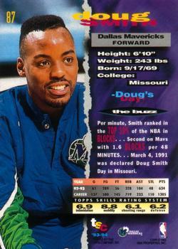 1993-94 Stadium Club - 1994 NBA Finals Super Teams Exchange #87 Doug Smith Back