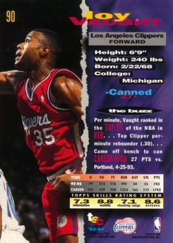 1993-94 Stadium Club - 1994 NBA Finals Super Teams Exchange #90 Loy Vaught Back