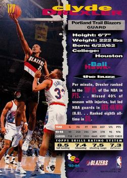 1993-94 Stadium Club - 1994 NBA Finals Super Teams Exchange #117 Clyde Drexler Back