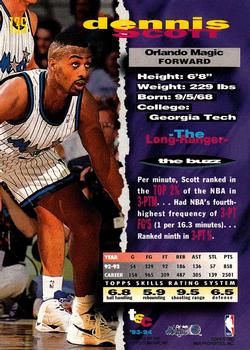1993-94 Stadium Club - 1994 NBA Finals Super Teams Exchange #135 Dennis Scott Back