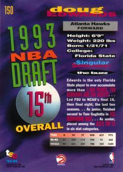 1993-94 Stadium Club - 1994 NBA Finals Super Teams Exchange #150 Doug Edwards Back