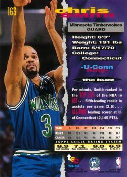 1993-94 Stadium Club - 1994 NBA Finals Super Teams Exchange #163 Chris Smith Back