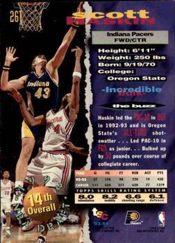1993-94 Stadium Club - 1994 NBA Finals Super Teams Exchange #261 Scott Haskin Back