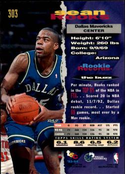 1993-94 Stadium Club - 1994 NBA Finals Super Teams Exchange #303 Sean Rooks Back