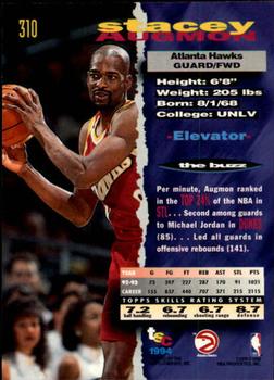 1993-94 Stadium Club - 1994 NBA Finals Super Teams Exchange #310 Stacey Augmon Back