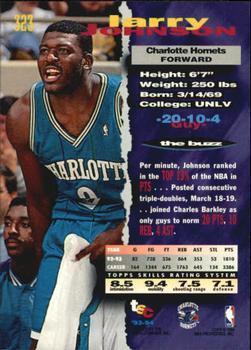 1993-94 Stadium Club - 1994 NBA Finals Super Teams Exchange #323 Larry Johnson Back