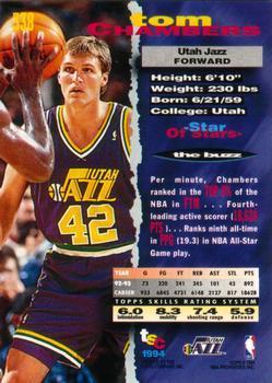 1993-94 Stadium Club - 1994 NBA Finals Super Teams Exchange #338 Tom Chambers Back