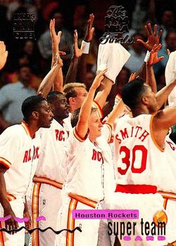 1993-94 Stadium Club - 1994 NBA Finals Super Teams Exchange #10 Houston Rockets Super Team Front