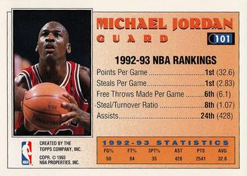 1993-94 Topps - Gold #101 Michael Jordan Back