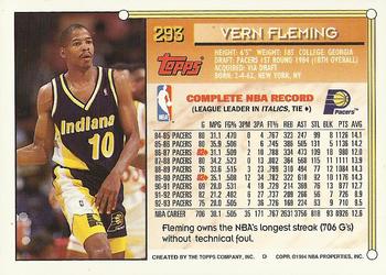 1993-94 Topps - Gold #293 Vern Fleming Back