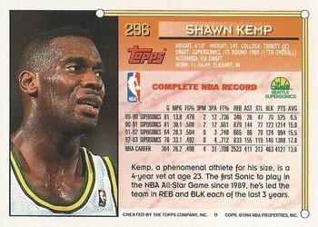  1993-94 Upper Deck #251 Shawn Kemp SM Seattle