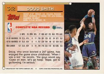 1993-94 Topps - Gold #342 Doug Smith Back