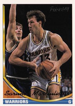 1993-94 Topps - Gold #368 Sarunas Marciulionis Front