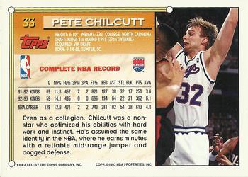1993-94 Topps - Gold #33 Pete Chilcutt Back