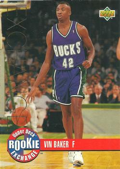1993-94 Upper Deck - Rookie Exchange Gold #RE8 Vin Baker Front