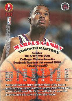 1996-97 Stadium Club - Rookies (Series Two) #R17 Marcus Camby Back