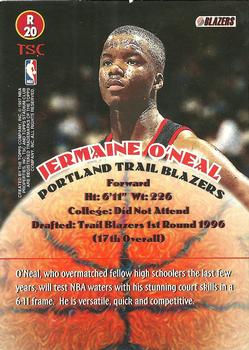 1996-97 Stadium Club - Rookies (Series Two) #R20 Jermaine O'Neal Back