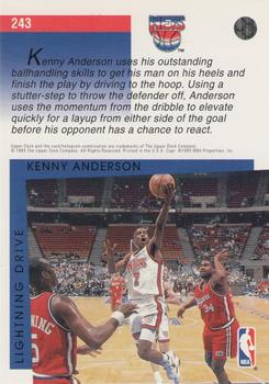 1993-94 Upper Deck - Jumbos 3x5 #243 Kenny Anderson Back