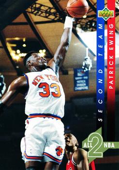 1993-94 Upper Deck - Jumbos 3x5 #AN8 Patrick Ewing Front