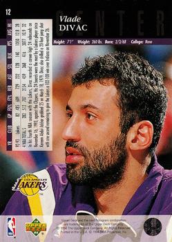 1993-94 Upper Deck Special Edition - Electric Court #12 Vlade Divac Back