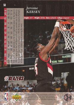 1993-94 Upper Deck Special Edition - Electric Court #56 Jerome Kersey Back