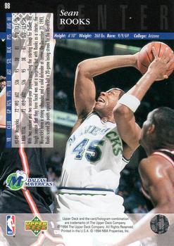 1993-94 Upper Deck Special Edition - Electric Court #98 Sean Rooks Back