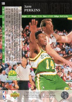 1993-94 Upper Deck Special Edition - Electric Court #109 Sam Perkins Back