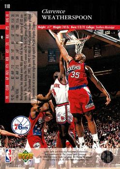 1993-94 Upper Deck Special Edition - Electric Court #110 Clarence Weatherspoon Back