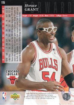 1993-94 Upper Deck Special Edition - Electric Court #115 Horace Grant Back